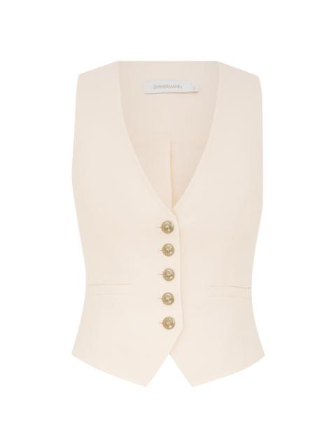 Zimmermann CRUSH LINEN WAISTCOAT