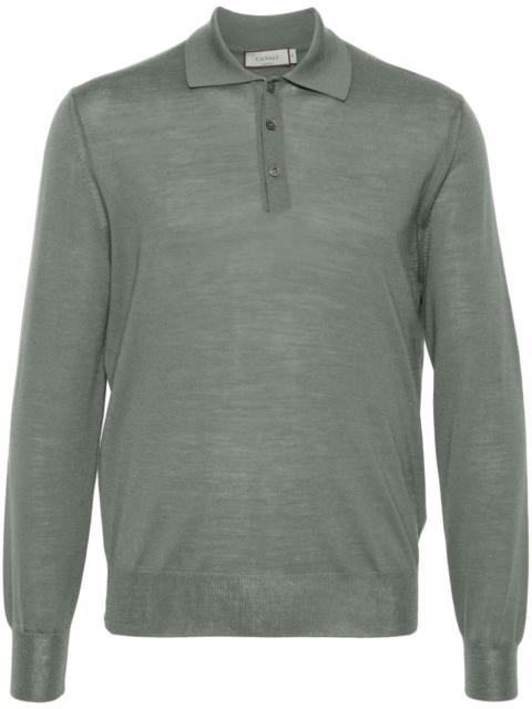 Canali merino wool polo top