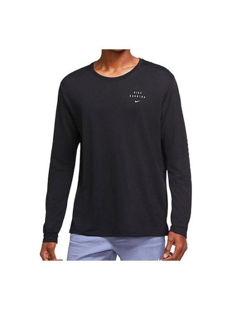 Nike Nike Miler Run Reflective Quick Dry Running Long Sleeves Tops Black CU7879-010