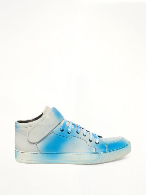 Lanvin Midtop Velcro Sneaker in Ivory
