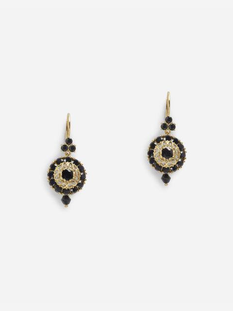 Dolce & Gabbana Hook-fastening earrings with black sapphires
