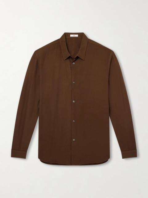 ATON Cotton and Silk-Blend Shirt