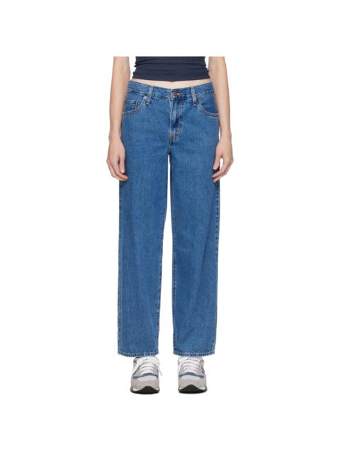 Levi's Blue Baggy Dad Jeans