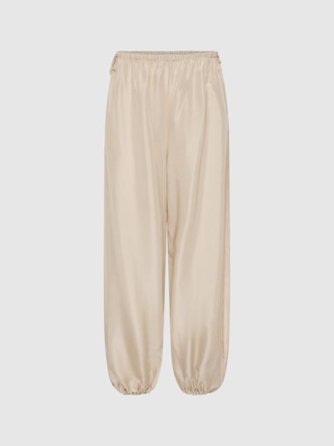 ST. AGNI Silk Adjustable Balloon Pants - Soft Ash