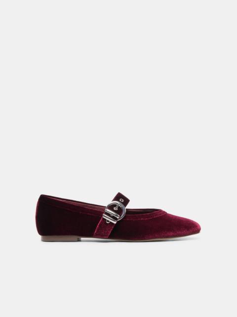 dolce vita MIKEL VELVET BALLET FLATS BORDEAUX VELVET
