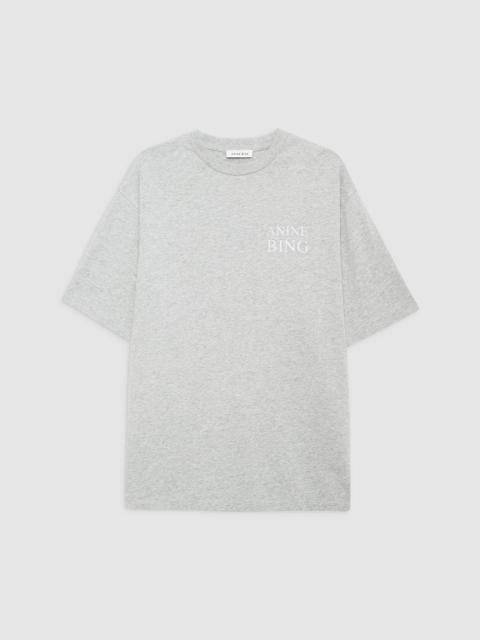 ANINE BING Myers Tee Serif NY - Washed Heather Grey