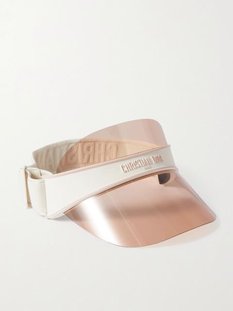 Dior DiorClub V1U Perspex and cotton-blend jacquard visor Violet