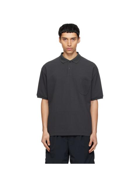 Nanamica Gray Short Sleeve Polo