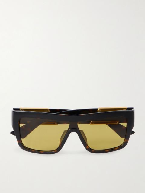 Bottega Veneta Ribbon D-frame tortoiseshell acetate sunglasses Tortoiseshell