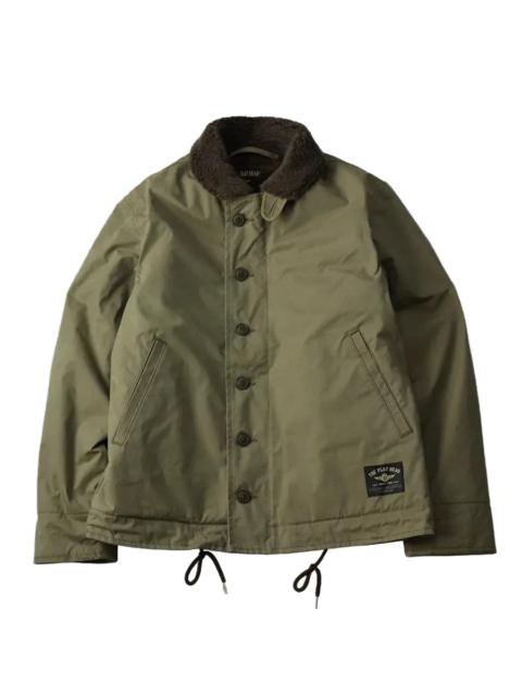 THE FLAT HEAD FN-OJ-C015A Boa Jacket Olive