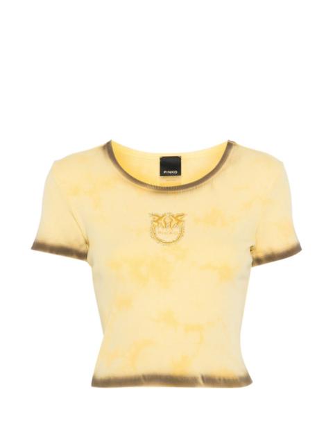 PINKO logo-embroidered T-shirt