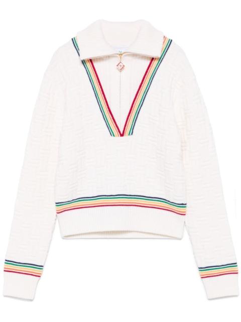 CASABLANCA Column Stitch sweater