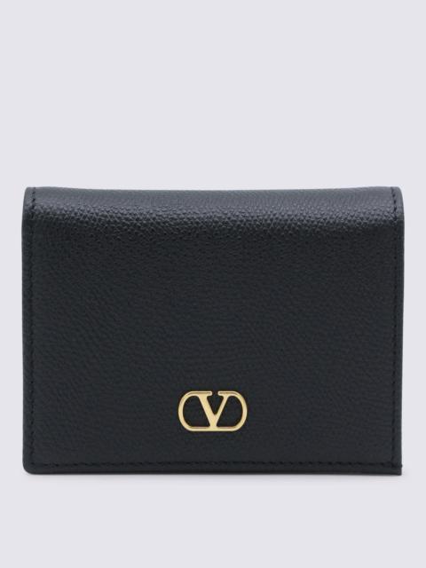 Valentino Valentino Garavani Grain Leather Wallet — Black