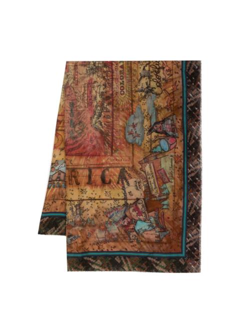 Faliero Sarti World Map Scarf