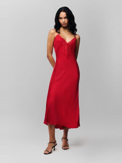GUIZIO NOVA SLIP MIDI DRESS