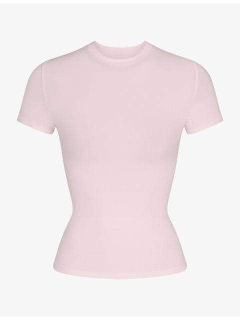 SKIMS Short-Sleeve Cotton-Jersey T-Shirt