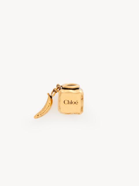 Chloé CUBE BANANA DICE BRACELET CHARM IN BRASS
