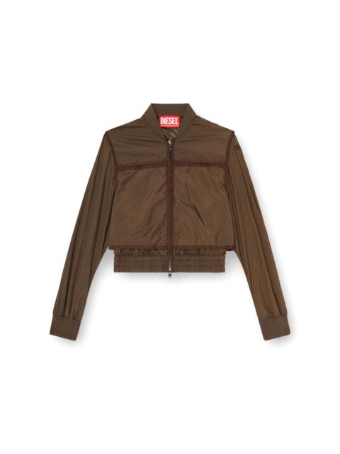 Diesel NYLON JACKET WITH TONAL TAPING