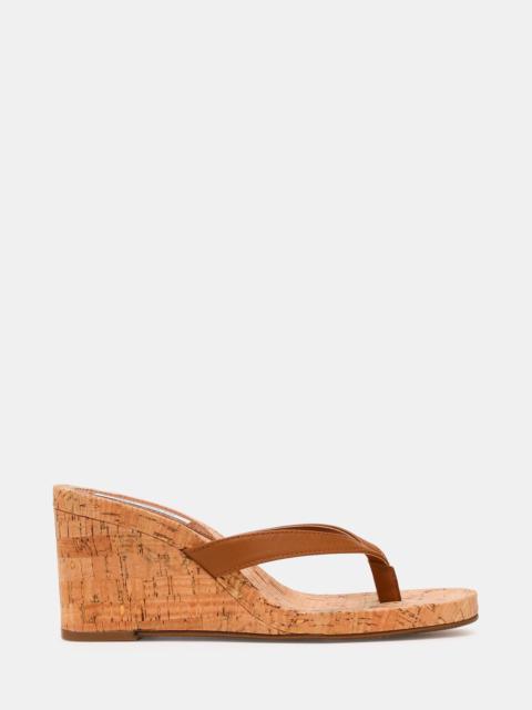 STEVE MADDEN PLAYING CORK TAN LEATHER