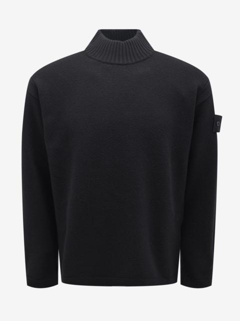 Stone Island Shadow Project Black Roll-neck Sweater