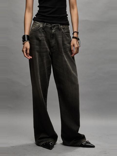 R13 DAMON PLEATED WIDE LEG - ELLERY BLACK | R13