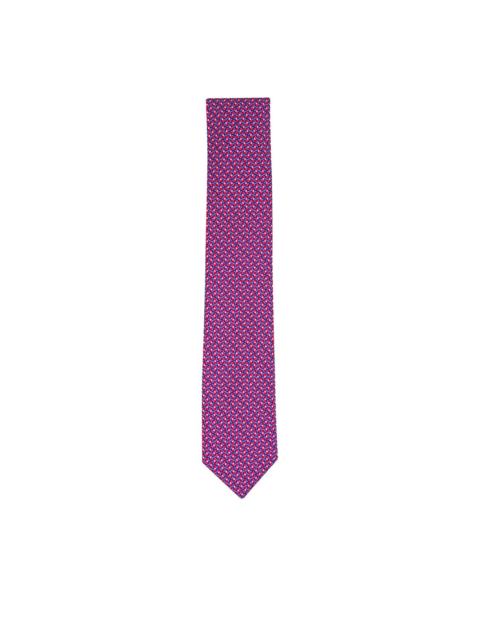 Canali geometric-pattern tie