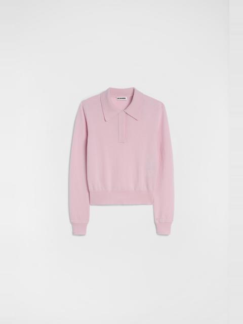 Jil Sander Lightweight Wool Polo Sweater