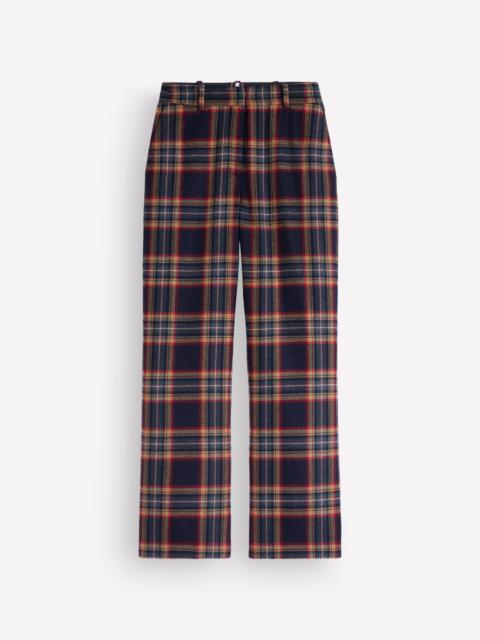 BODEN Fitzrovia Wool Blend Pants-Navy and Camel Check