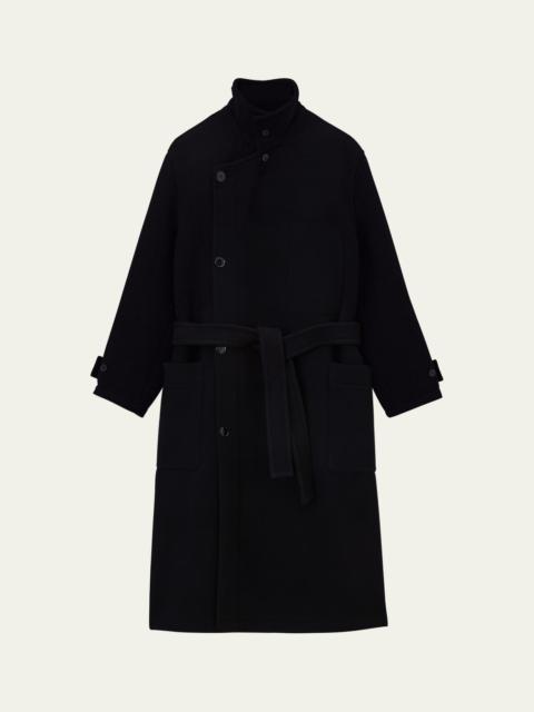 Men's Double Wool Wrap Coat