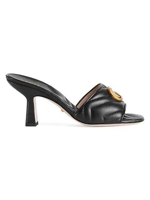 GUCCI 여자 더블 G 슬라이드 샌들