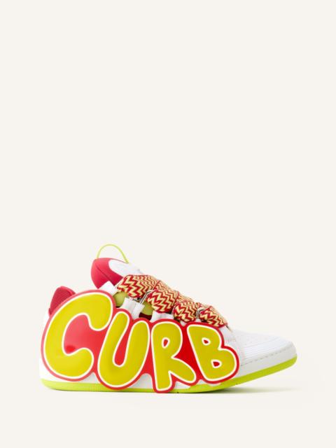 Lanvin CURB PATCH SNEAKERS IN LEATHER