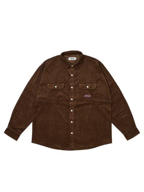 PALACE DROP SHOULDER CORD SHIRT NICE BROWN