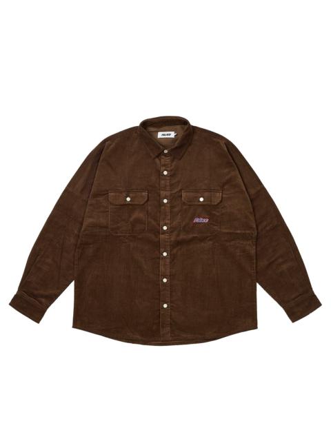 PALACE DROP SHOULDER CORD SHIRT NICE BROWN