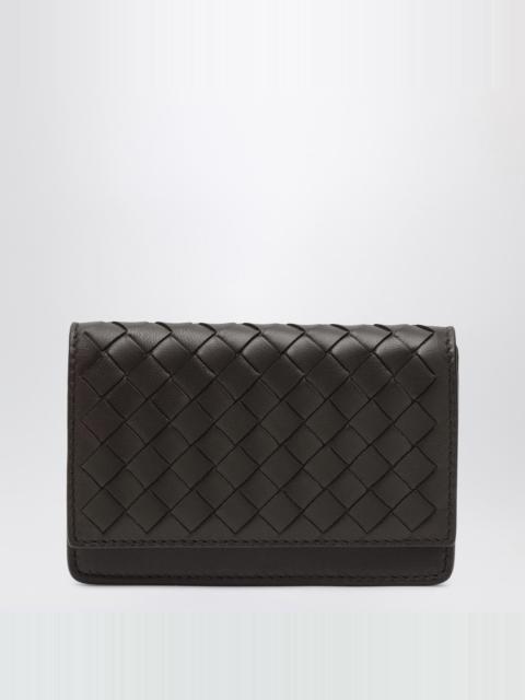 Bottega Veneta Small Fondente Intrecciato Continental Wallet