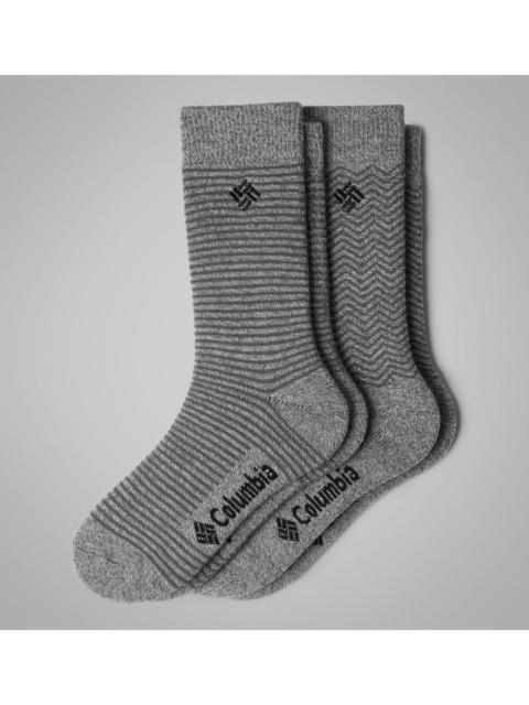Columbia Men's Pattern Midweight Thermal 2PK Sock