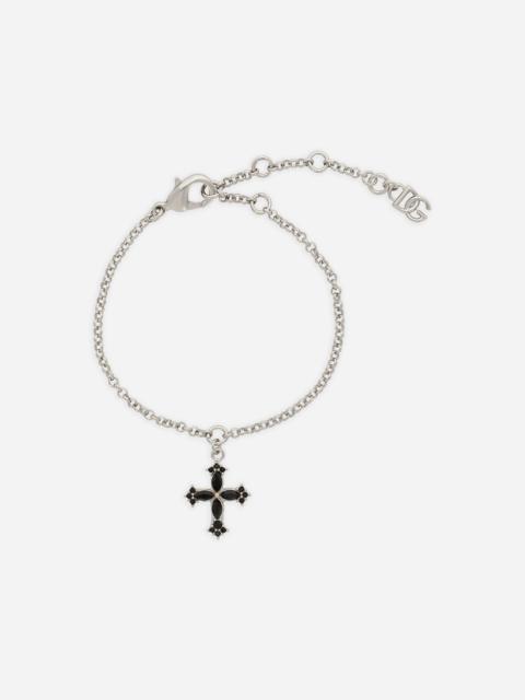 Dolce & Gabbana Fine link bracelet with cross charm