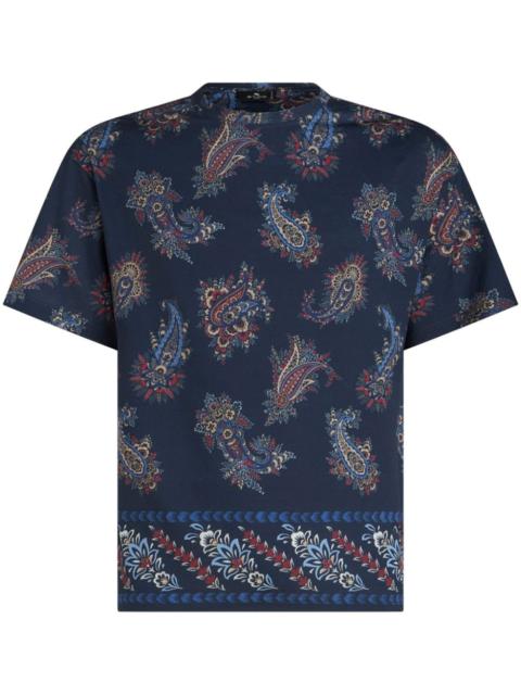 paisley-print cotton T-shirt