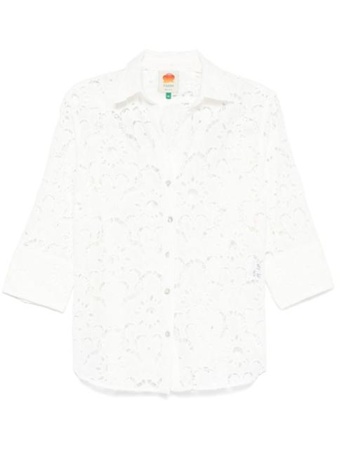 FARM RIO broderie-anglaise shirt