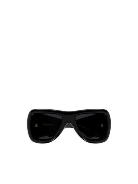 SAINT LAURENT Howl rectangle-frame sunglasses