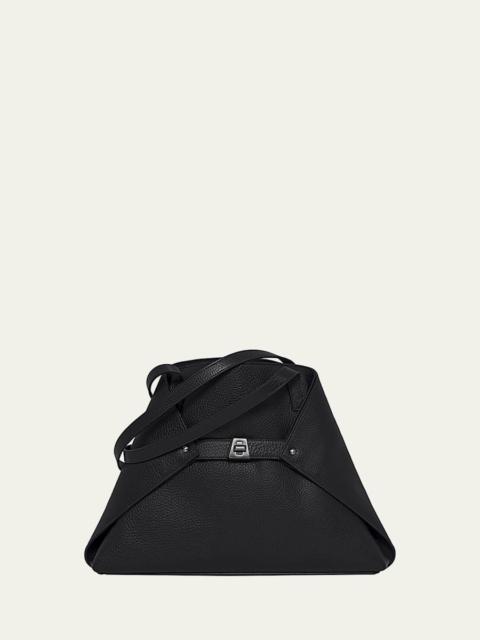 AKRIS Ai Small Leather Shoulder Tote Bag