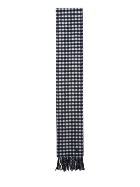 AMI Paris Ami de Coeur Checked Scarf