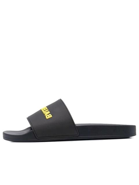 BALENCIAGA Balenciaga Pool Slides 'Black Yellow' 565826W1S801070
