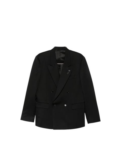 LARDINI Double-breasted peak-lapel blazer