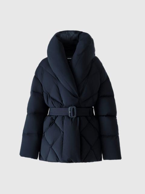 MACKAGE OLIVE-Z Down Belted Jacket With Shawl Collar