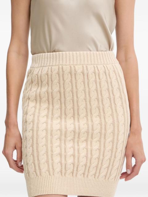 GUESS USA cable-knit fitted skirt