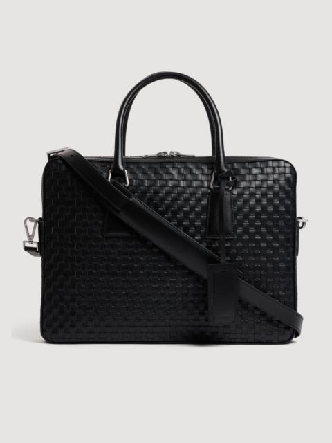 Sandro WOVEN LEATHER BRIEFCASE