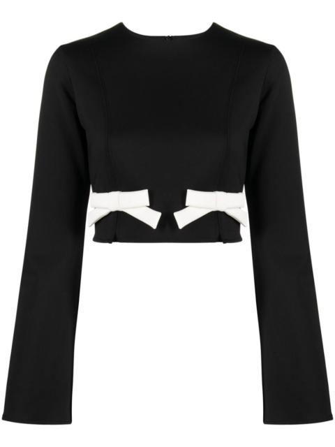 VIKTOR & ROLF bow-detail cropped top