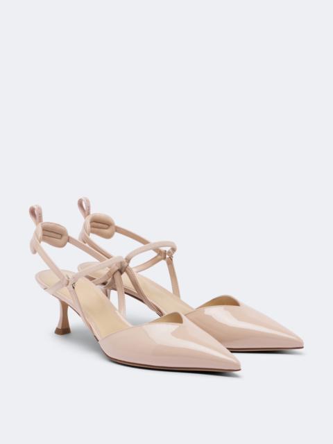 FENDI Very Colibrì patent leather slingback pumps