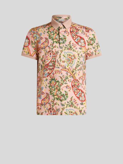 Etro FLORAL PAISLEY POLO SHIRT