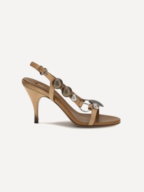 Miu Miu Leather Sandals